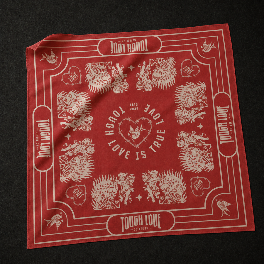 Bandana Kırmızı Krem